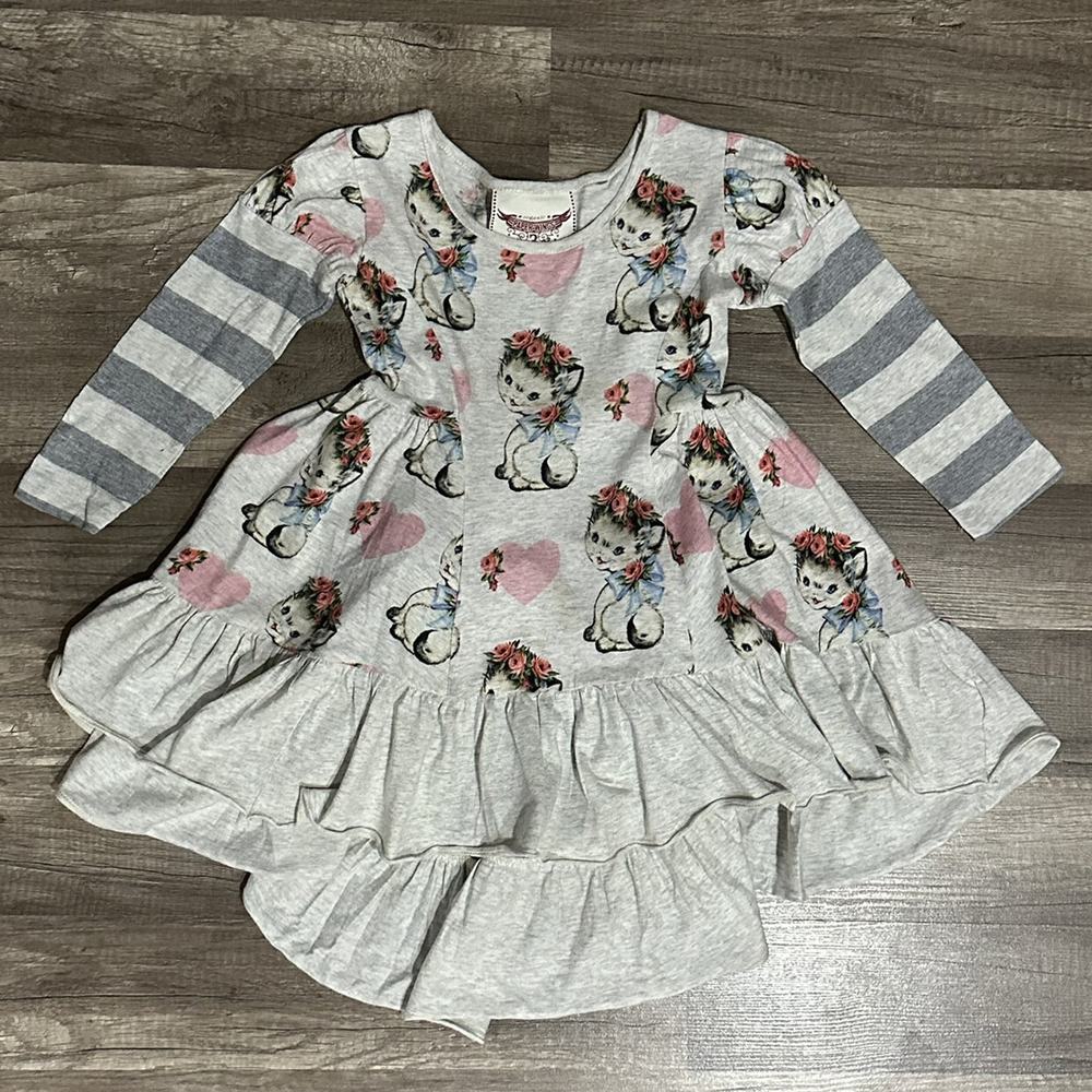 Paper Wings Kittens & Hearts Bustle Dress